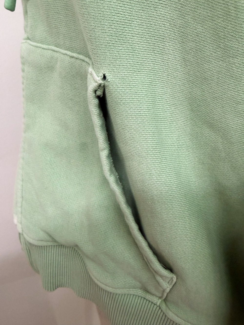 Teddy Fresh Women's Classic Zip Hoodie Mint Green Size Large - Picture 12 of 16